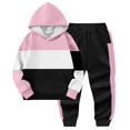 thumbnail image 5 of Boys 2PC Sweatsuits Sets Casual Fleece Hoodie Sweatshirt Pullover Tops and Jogger Pants Fall Winter Tracksuit Outfits for Kids 2-14 Years, 5 of 5