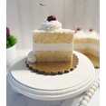 thumbnail image 5 of DEZICAKES Fake Slice of Cake Coconut Cake Piece of Cake w/ cherry Prop Decoration Dezicakes, 5 of 7