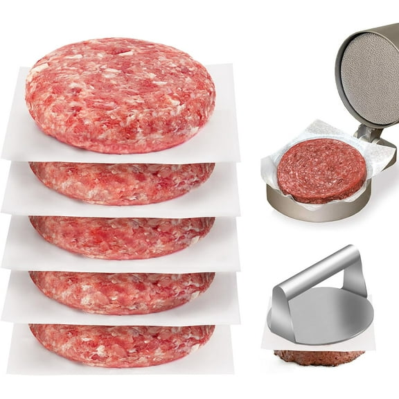 Parchment Paper Squares, Set of 300, 6 x 6 Inch Hamburger Patty Paper, Non Stick Patty Paper for Smash Burger Press, Burger Patty Maker, Separating Freezing & More