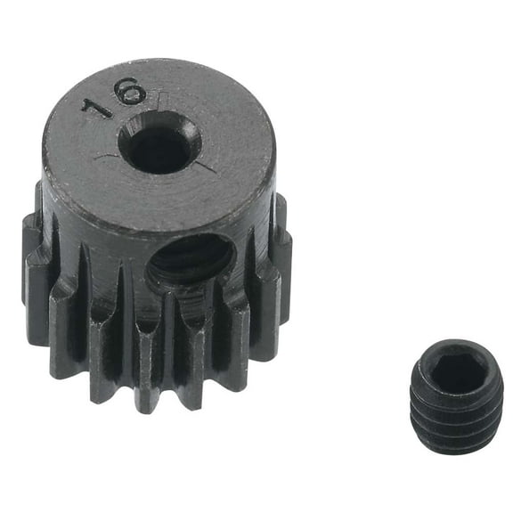 Robinson Racing Products 1816 Hard Blackened Steel Mini Pinion 2mm .5 Mod 16T