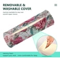 thumbnail image 4 of Cylindrical Pillow Decorative Neck Roll Pillow with Removable Washable Cover Roll Pillow for Knee Leg Neck Roses and Ribbons, 4 of 7