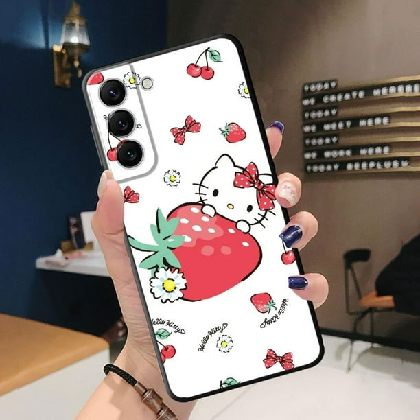 Sanrio-funda de silicona para móvil, carcasa de Hello Kitty para Samsung Galaxy S21 Plus S23 Ultra 5G S22 S20 FE S10 S10e S8 S9 S7 S20FE xuanjing unisex