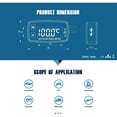 thumbnail image 6 of Runleader Digital LED Engine Hour Meter RPM& Temperature Maintenance Reminder Trailer Golf Cart, 6 of 8