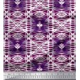 thumbnail image 1 of Soimoi Georgette Viscose Fabric Check & Geometric Print Fabric by The Yard 42 Inch Wide, 1 of 5