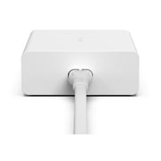 Belkin 108W 4-Port GaN Charger, Multi-Port Desktop Charger Block w/ USB-C PD Fast Charge & USB-A Ports for Apple MacBook, iPhone 16, Samsung Galaxy S25, Google Pixel, Nintendo Switch 2 & More - White