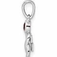 thumbnail image 2 of Sterling Silver Rhodium-Plated Polished Garnet Infinity Birthstone Pendant (19.6 X 4.13) Made In Thailand -Jewelry By Sweet Pea, 2 of 7