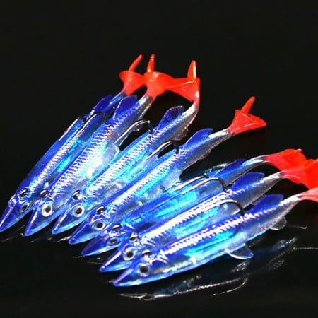 LUDLZ Artificial Pencil VIB Minnow Fishing Lure Crank Bait for Bass Fishing Lures 2 Count
