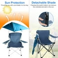 thumbnail image 5 of Portable Folding Rocking Chair,  Outdoor Camping Chair with Umbrella Cup Holder Carry Bag, for Camping Travel Picnic Lawn Chair, 5 of 8