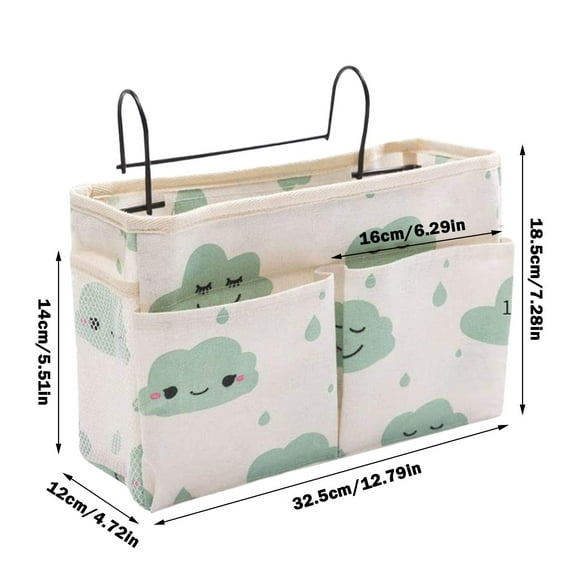 Lynbm Toy Storage Bedside Storage Bag, Hanging Organizer for Dormitory Bunk and Bed, 1Pc Storage Bag Drawer Organizer Deals