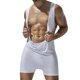 thumbnail image 5 of pstuiky Camisetas sin mangas para hombre, Mono de fitness para hombre, para hacer ejercicio en casa, con tirantes y pantalones cortos Camisas de hombre l, 5 of 6