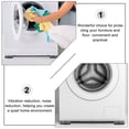 thumbnail image 4 of CIMAXIC 8pcs Anti Vibration Washing Machine Support Feet Stabilizer Mat Anti-skid Mats,3.46"X3.46"X1.38", 4 of 5