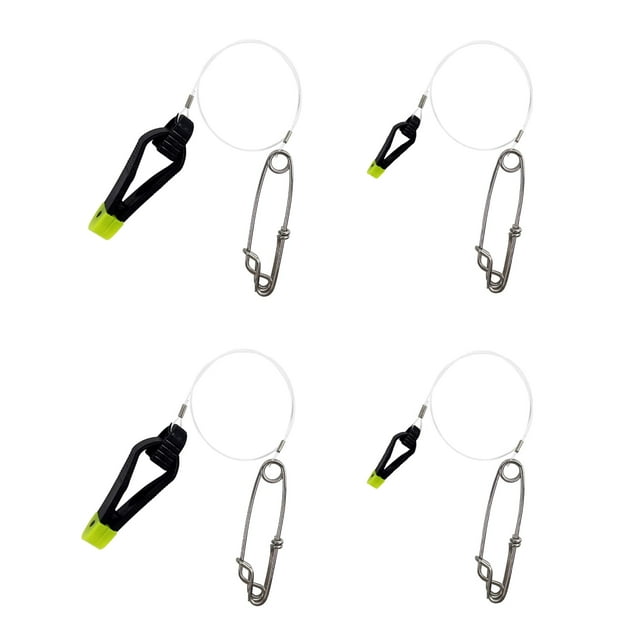 Downrigger Line Release Clips 18 Inch Leader with Snap Weight Release Clips for Planer Board Downrigger Trolling Offshore Fish 4pcs 1013 1023