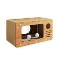 thumbnail image 2 of Caseta para gatos de cartón , ergonómica, decorativa, para salón, rascador, cama para gatos de interior, balcón, casa y gatitos., 2 of 9