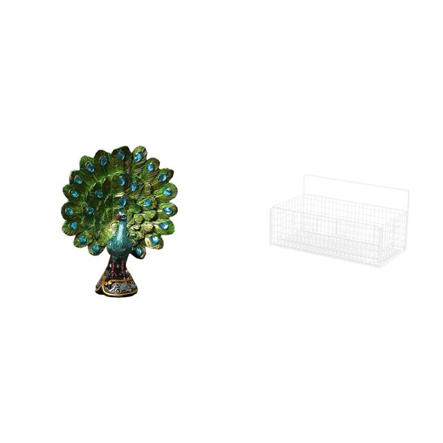 Elegante colección de cestas organizadoras de pared con escultura de y alambre metálico para sala de estar, dormitorio, oficina, cocina y ba