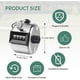 thumbnail image 2 of 4 Metal Hand Tally Counter Clicker Set, Universal Mechanical Handheld Counter, from 0 to 9999, 2 of 5