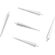 thumbnail image 1 of 20Pcs Spike Charms Beads Cone Charms Rivets Dangle Alloy Pendants 36x5mm Punk Style Charm Spike Pendants with 1.5mm Hole Stainless Steel Color Perfect for Crafting and Accessories, 1 of 3
