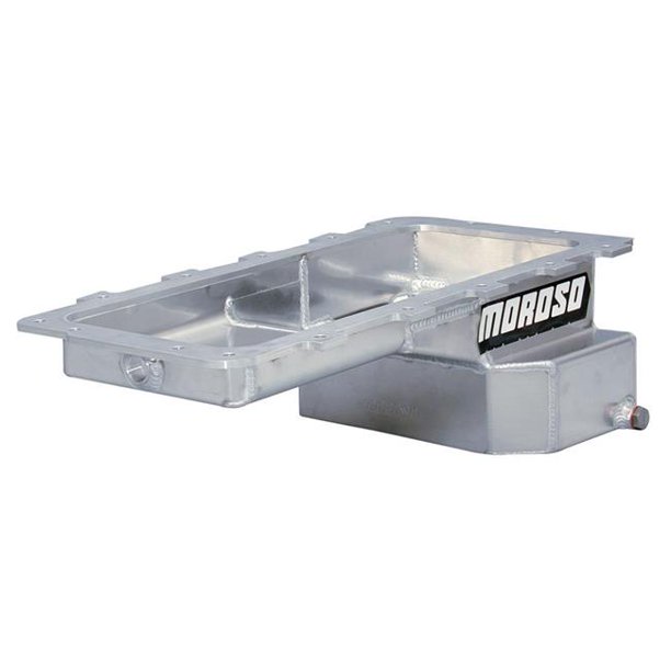 Moroso 20555 Fabrication Aluminum Oil Pan with KickOut Sump for Ford 4
