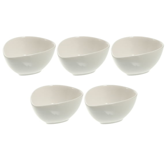 PBPBOX White mine Imitation Porcelain Seasoning Sauce Bowl for Home Easy to Clean and Pieces