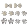 thumbnail image 1 of fastboy 10 Pcs Ornements en Strass en Fausse Perle Fleur Boutons à Dos Plat Style Strass A 1Ensemble, 1 of 6