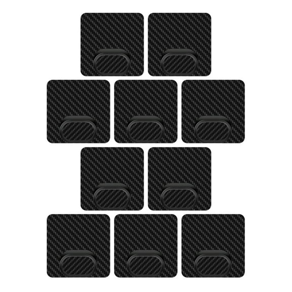 10-Pack Car Floor Mat Anti-Slip Clips PVC, 6x6cm, for Mat Fixing & Bag Hooking