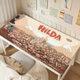 thumbnail image 2 of Hilda-themed extra-large Non-Slip Base leather Desk Table mat—versatile for computer desks, dining tables, and more.24"x43"(60X110cm）, 2 of 6