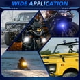 thumbnail image 3 of Luces antiniebla Sidaley 2 uds para motocicleta camioneta SUV ATV 1 par negro, 3 of 6