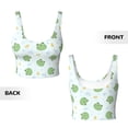 thumbnail image 5 of Lsque Kawaii Frogs Printed Women'S Sports Bra, Compression, Moisture Wicking, High-Impact Sports Bra For Women,Supportive sports bra-Medium, 5 of 9