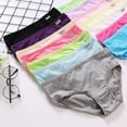 thumbnail image 3 of HLGDYJ Womens Girls Cotton Underwear Brief Solid Panties Breathable Underpants L Size, 3 of 19