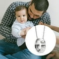 thumbnail image 6 of Inspirational Dad Gifts from Daughter Son Love You Dad Ring Necklace for Men Best Daddy Gifts for Dad Father Papa Fathers Day Birthday Gifts for New Step Dad Father In Law Ring Pendant Necklace, 6 of 6