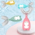 thumbnail image 2 of Venta caliente 2-12 años cepillo de dientes para niños en forma de U mordedor infantil cepillo de dientes para bebés cepillo de silicona para niños pequeños limpieza de cuidado bucal, 2 of 5