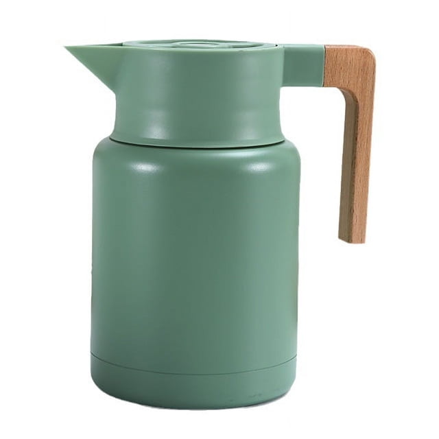 Jarra grande aislada de acero inoxidable - Termo al vacío de doble pared de 2 litros Dispensador de café y bebidas - verde