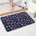 thumbnail image 4 of Colorful Dinosaurs Rockets Pattern Bathroom Rugs Mat,Non Slip Microfiber Bathroom Rug,Rubber Backing,Soft Bathroom Mats for Bathroom Floor,Tub and Shower,17x27in(43x68cm), 4 of 5