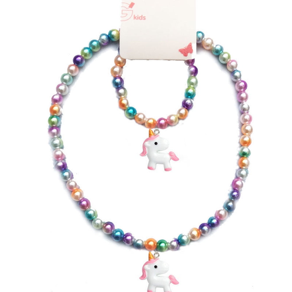 little girl play jewelry sets