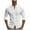 White, variant on UYISJ Mens Long Sleeve Button Down Shirts Band Collar Cotton Linen Dress Shirts Casual Slim Fit Solid Color Blouse