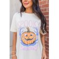 thumbnail image 5 of Fun and Festive Halloween Tee - White Pumpkin Print with Round Neck | [ZhiHiMeRi] | (US 12-14)L, 5 of 7