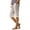 Coffee, variant on Women's Casual Striped Printed Side Button Trendy Bermuda Shorts, Loose-Fit Elastic Waist Straight Leg with Comfortable Pockets,Coffee L