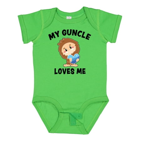 

Inktastic Cute Bigfoot My Guncle Loves Me Gift Baby Boy Bodysuit