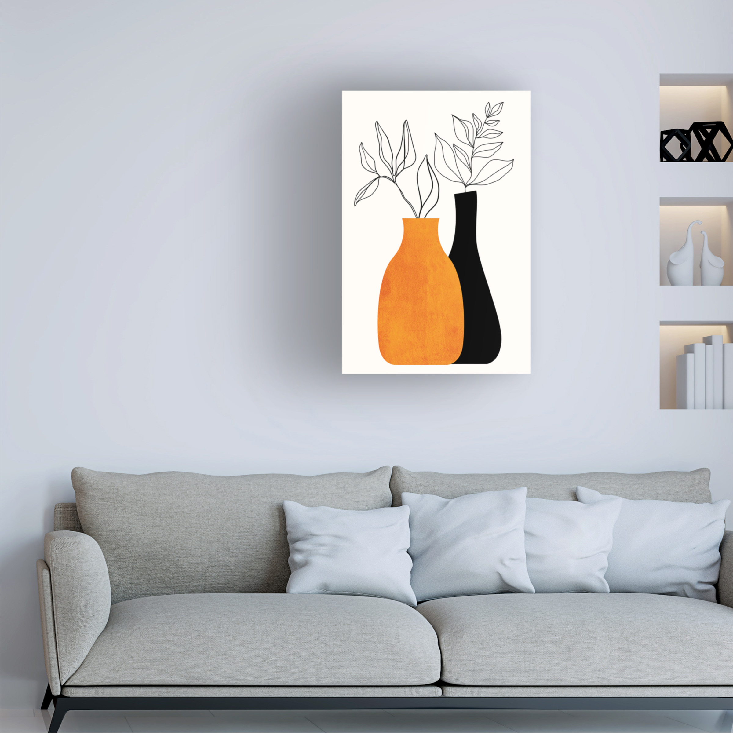 Kubistika 'Cheek To Cheek' Canvas Art