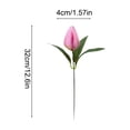 thumbnail image 3 of Gumesh 6 Pcs Fake Tulips Artificial Flowers Real Touch PU Faux Flowers Tulip Stems for Wedding Floral Arrangement Spring Bouquet Home Party Office Decorations for Mother's Day (Pink), 3 of 6
