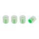 thumbnail image 1 of 4 Piezas de tapas de vástago de válvula de llanta fluorescentes para automóvil, camión, motocicleta, bicicleta, cubiertas decorativas de poliestireno verde fluorescente 8x16mm, 1 of 1