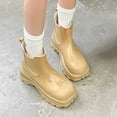 thumbnail image 2 of Fashionable Japanese Style Platform Ankle Rain Boots for Women - Solid Color Rubber Shoes with Thick Sole, 2 of 6