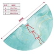 thumbnail image 5 of Kll 30" Christmas Tree Skirt Blue Marble Xmas Tree Skirts Mat For New Year Xmas Holiday Party Indoor Outdoor Home Decoration, 5 of 9