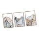 thumbnail image 2 of Arte de pared de metal Macarena 3 piezas dibujo lineal minimalista decoración de hogar 30 cm x 40 cm, 2 of 8