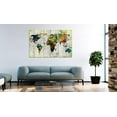 thumbnail image 2 of Tiptophomedecor Stretched Canvas World Map Art - Colourful Travels - Stretched & Framed Ready To Hang Art, 2 of 3