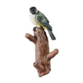 thumbnail image 4 of Colgador de ganchos de pared para pájaros, ganchos decorativos para abrigos que ahorran espacio, soporte para sombrero, figurita de pájaro de resina Pajaro verde Sunnimix Ganchos de pared, 4 of 8