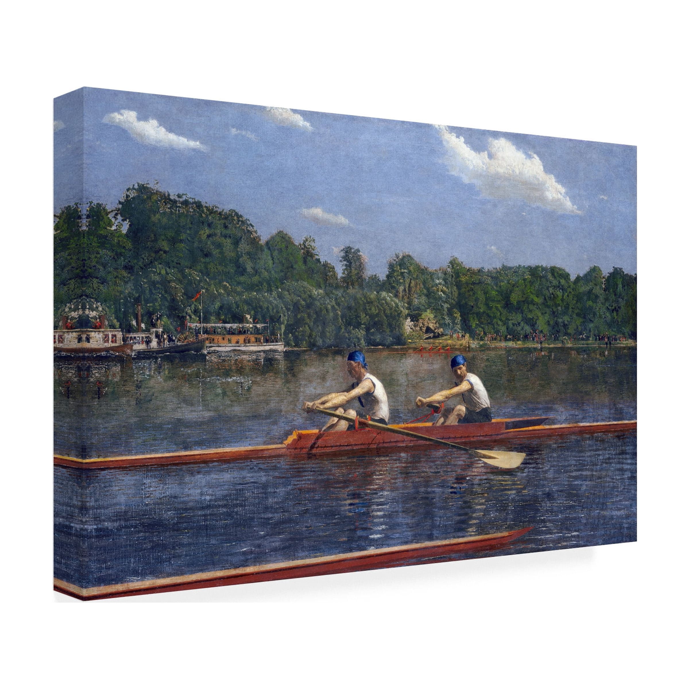 Trademark Fine Art Thomas Eakins The Biglin Brothers Racing Canvas Wall Art - 22x32