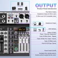 thumbnail image 3 of Mezclador de audio ALPOWL de 8 canales con 16 DSP USB Bluetooth +48V, 3 of 9