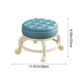 thumbnail image 3 of Birdeem Swivel Stool with Wheels, Plastic Rolling Step Stool for Kitchen, Bathroom, Low Mobile Seat for Multiple Home Use, 3 of 7