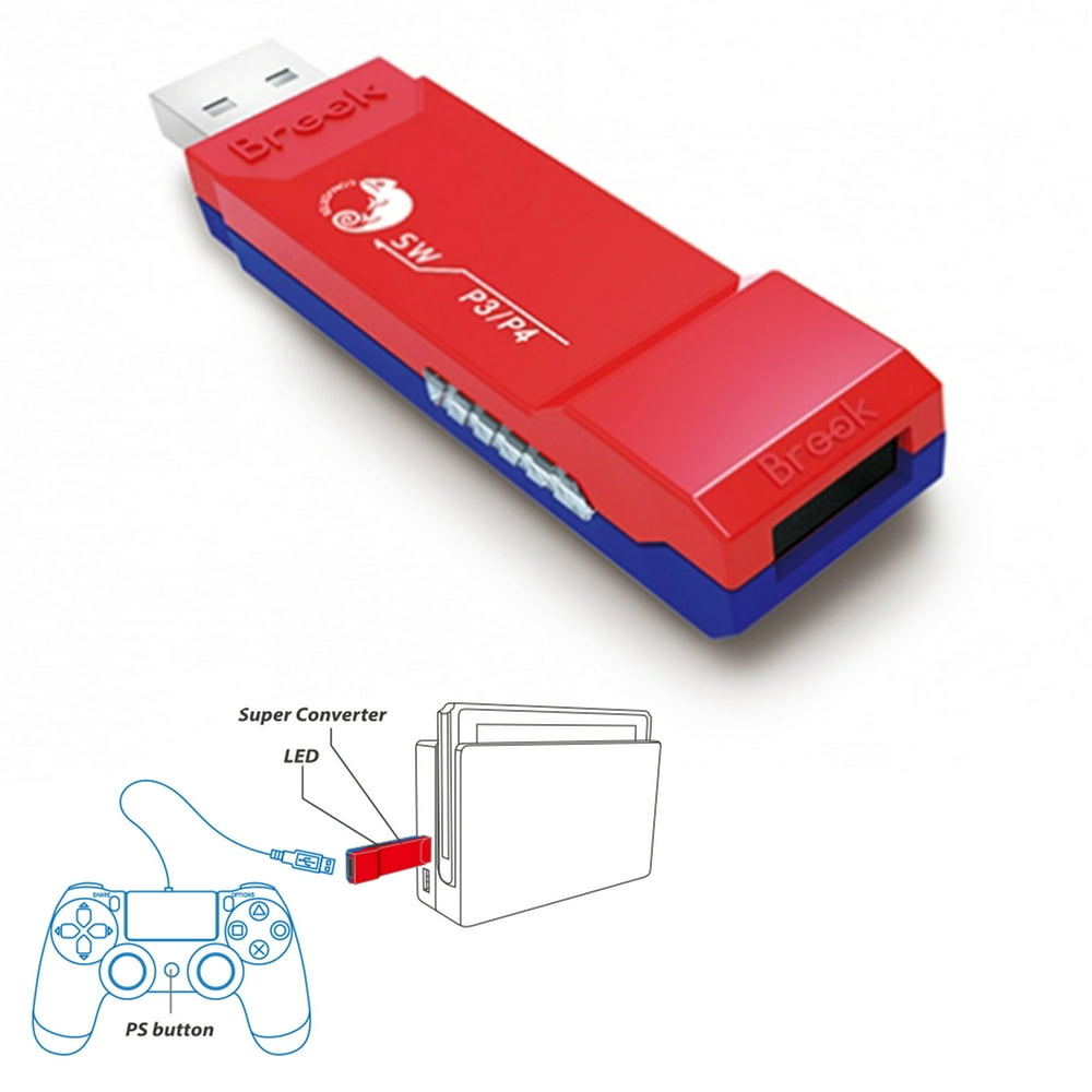 Brook Super Converter for PS3/PS4 to Nintendo Switch and WIIU Walmart