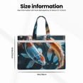 thumbnail image 3 of Kdxio Cute Koi Fish Serenity File Tote Document Bag Business Briefcase Bag Document Organizer Tote Briefcase for Letter A4 Files Business Teacher Office Bag, 3 of 8